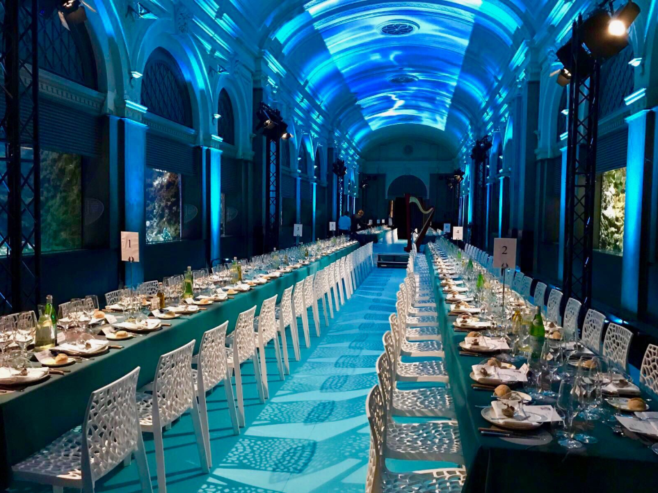 Aquarium lange diner tafel 6